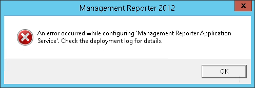 Management Reporter Crash