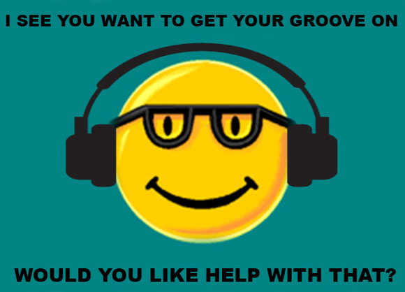 Microsoft Bob illustration with headphones